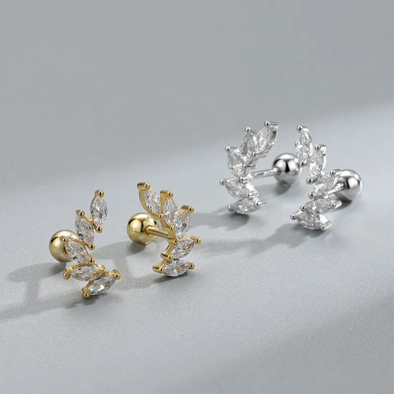 Luxe Marquise Barbell Stud Earrings (20G)