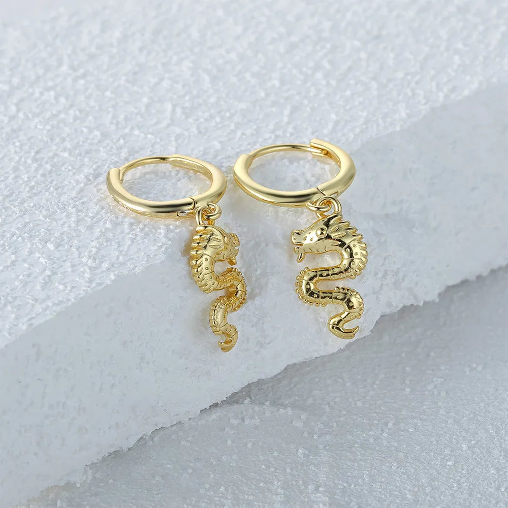 Dragon Hoop Earrings