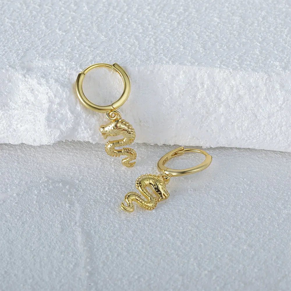 Dragon Hoop Earrings
