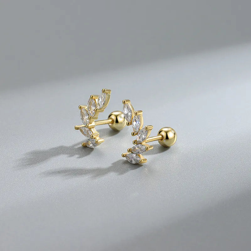 Luxe Marquise Barbell Stud Earrings (20G)