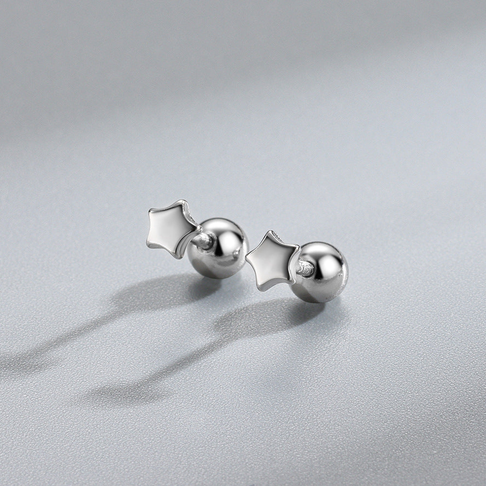 Small Stars Barbell Stud Earrings (20G)
