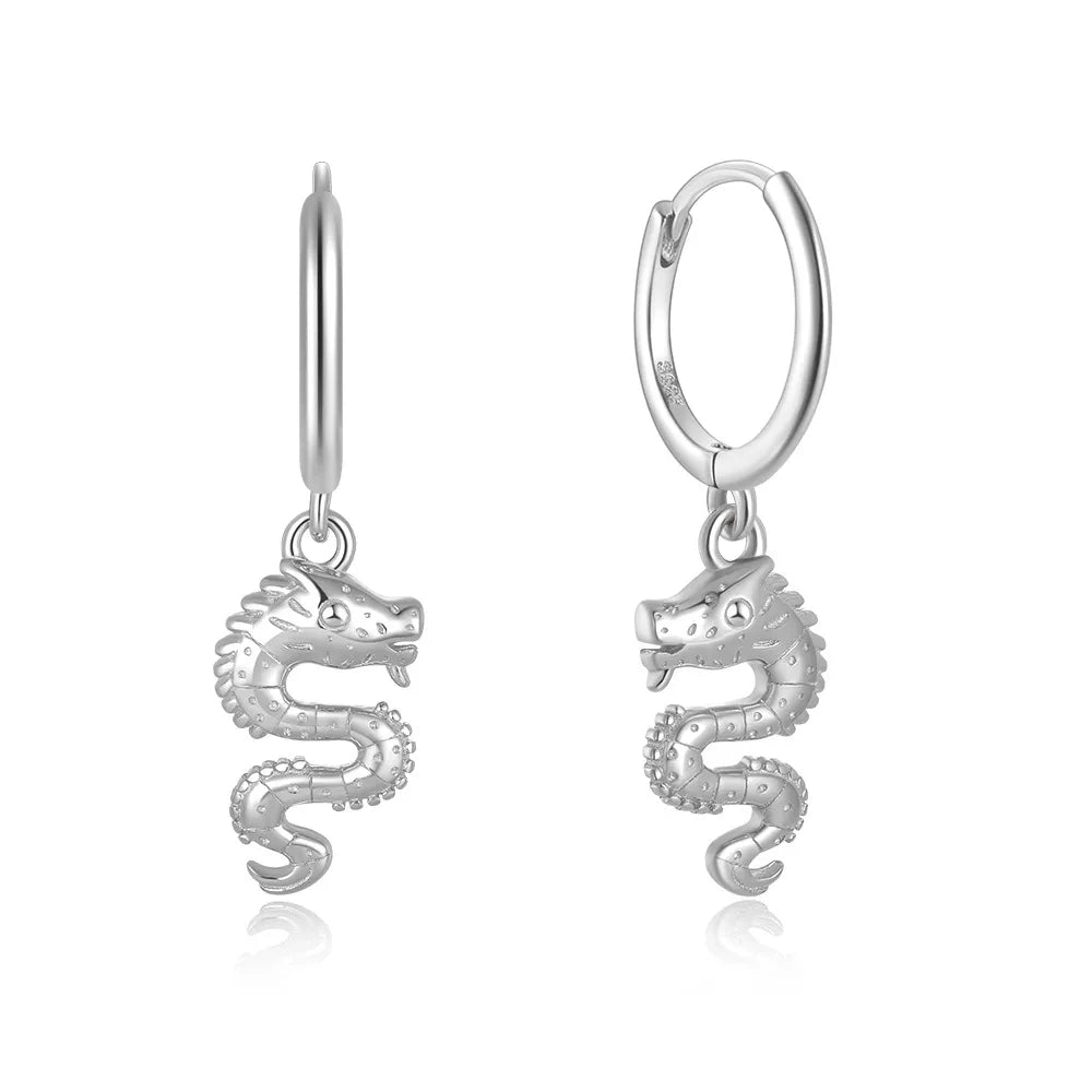 Dragon Hoop Earrings