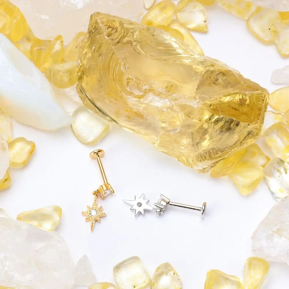 Diamond Guiding Star Flatback Stud