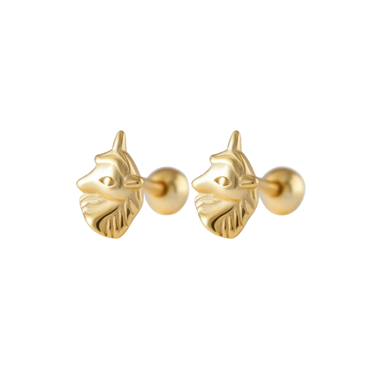 Unicorn Barbell Stud Earrings (20G)
