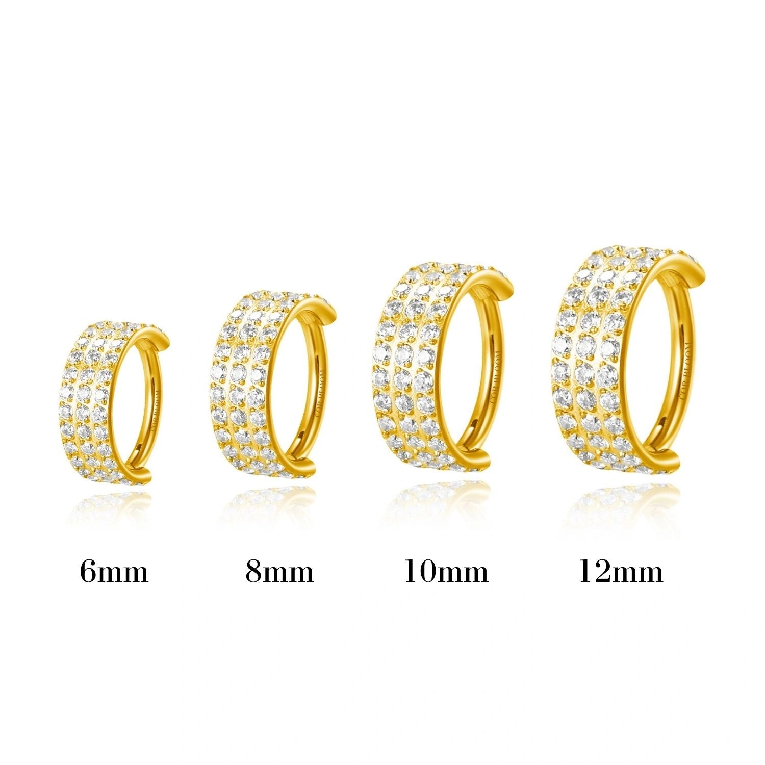 Titanium Anika Luxe Diamond Clicker | Helix Ring | Conch Hoop