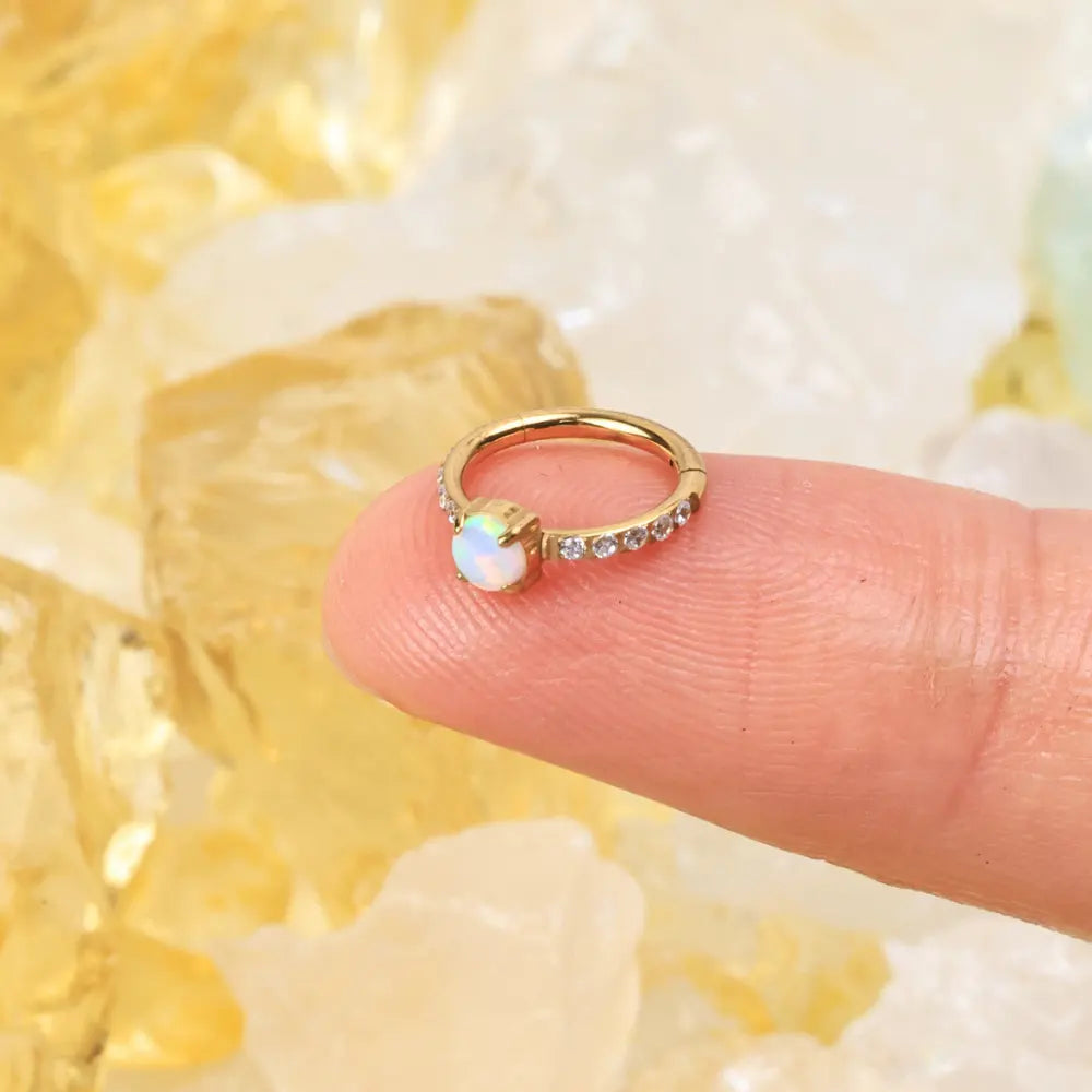 Titanium Precious Opal Clicker