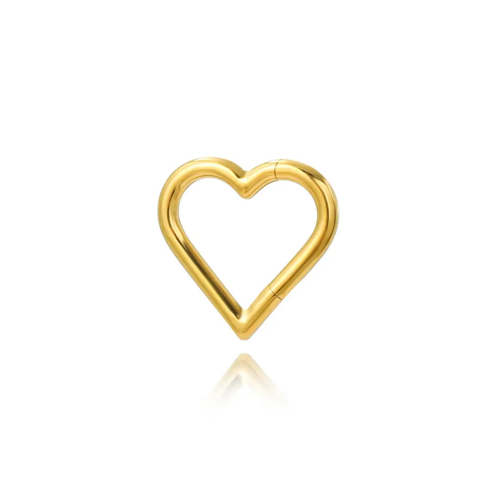 Titanium Heart Daith Hoop | Septum Clicker