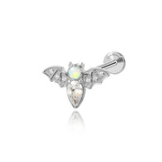 Titanium Opal Bat Piercing Stud