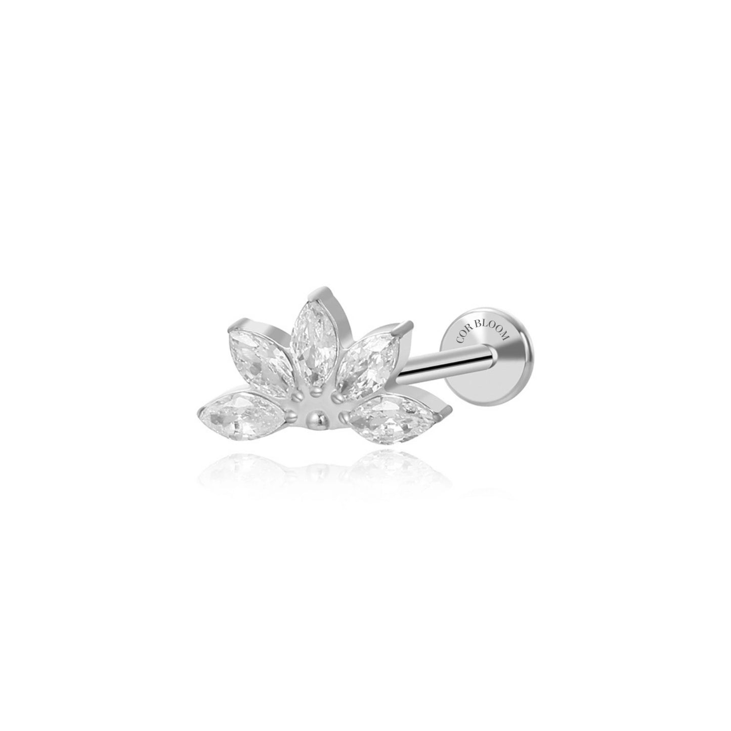 Titanium Grace Lotus Piercing Stud