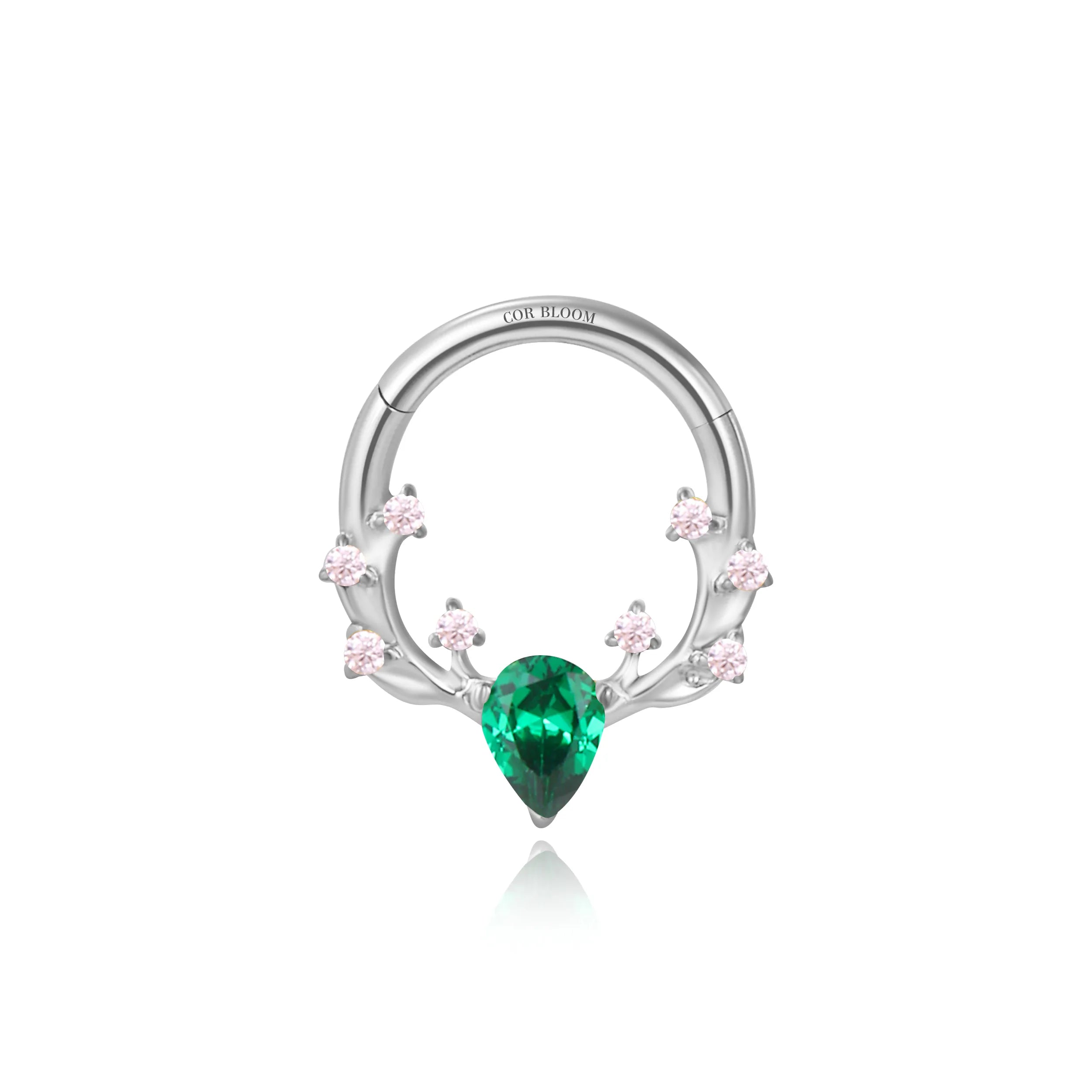Titanium Green Emerald Spring Reindeer Clicker