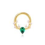 Titanium Green Emerald Spring Reindeer Clicker