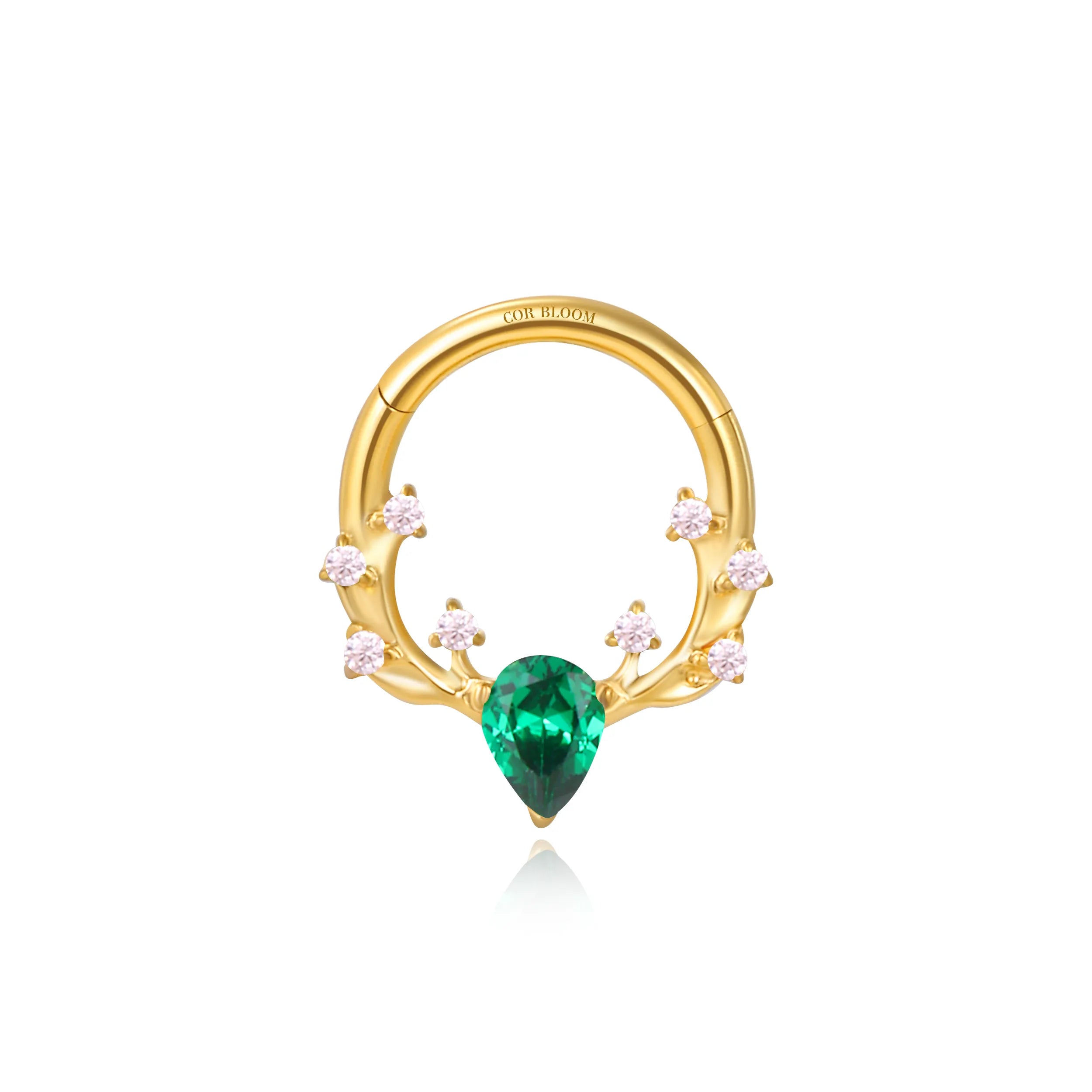 Titanium Green Emerald Spring Reindeer Clicker