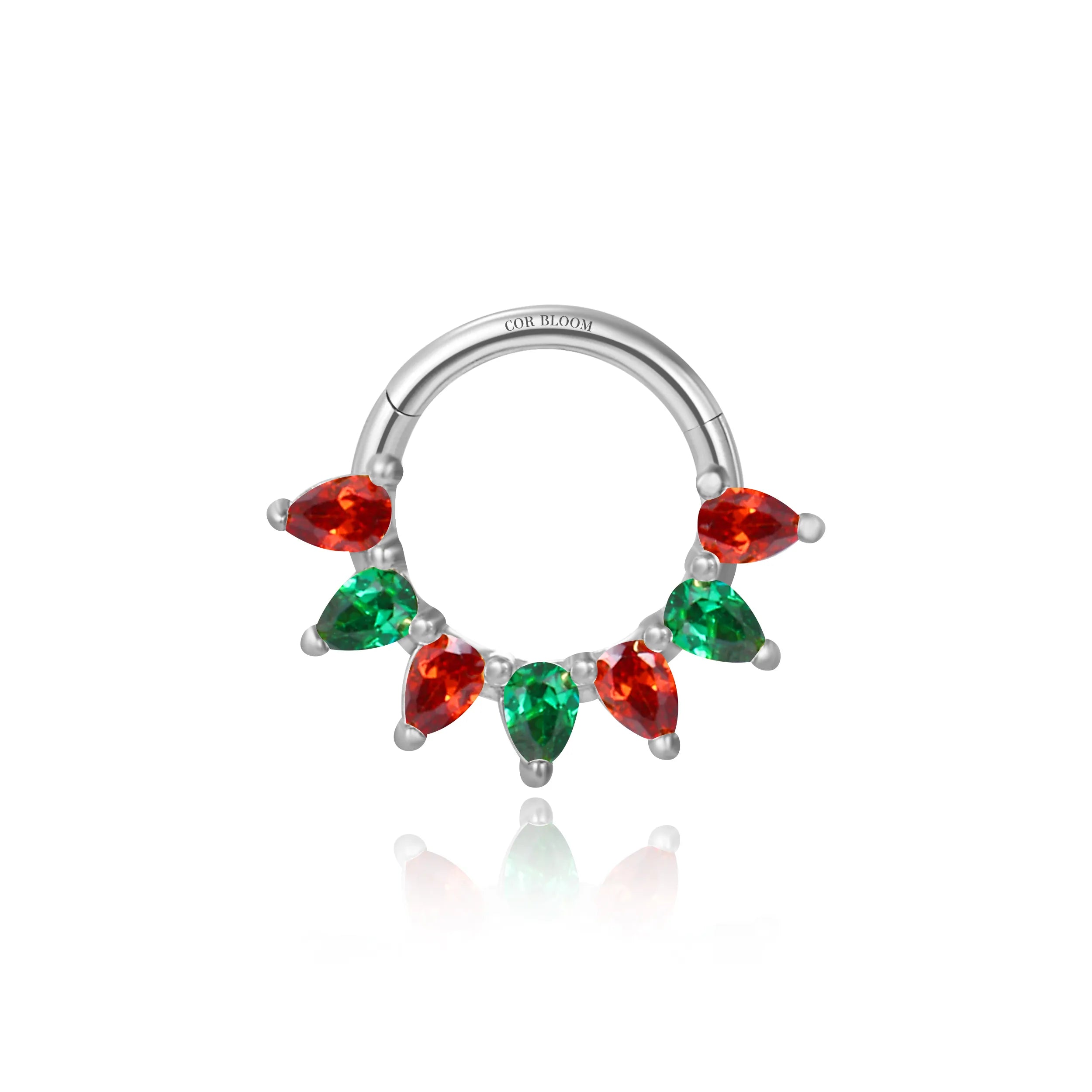 Daleyza Christmas Pear-Cut Gemstone Clicker