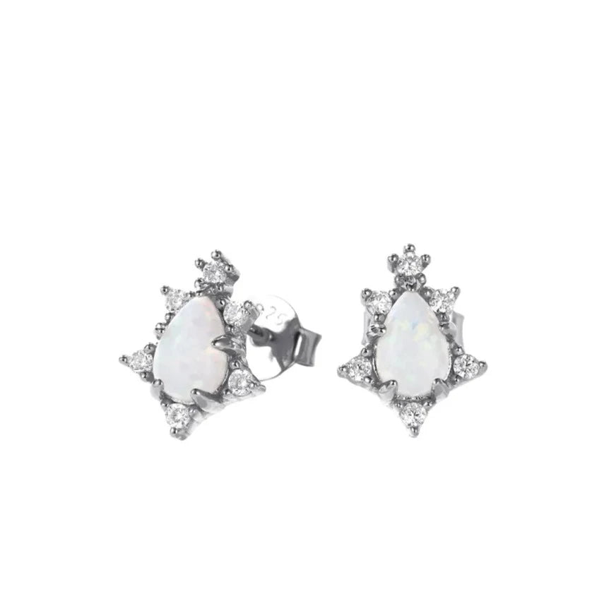 Luxe Fira Opal Sunflower Stud Earring