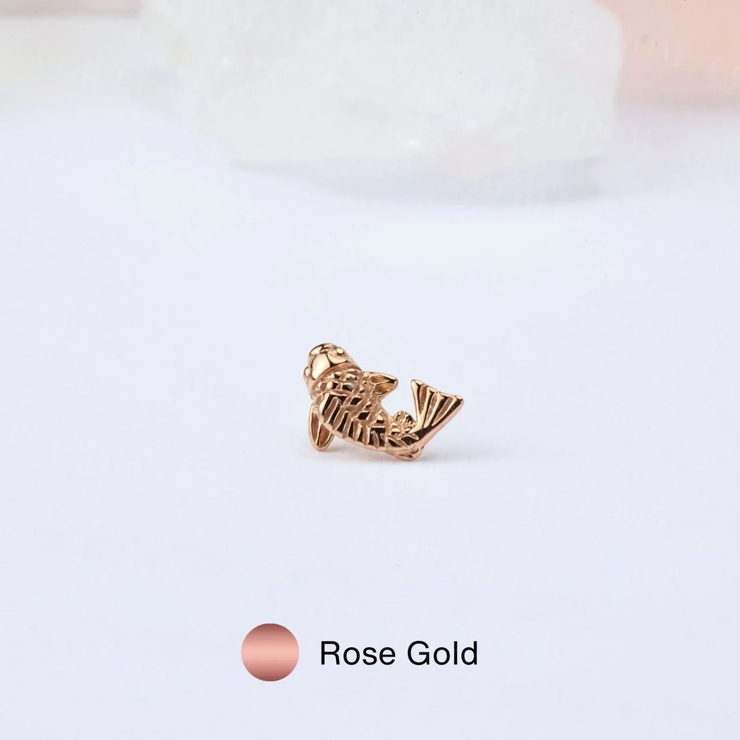 Lucky Carp Flat Back Piercing Stud