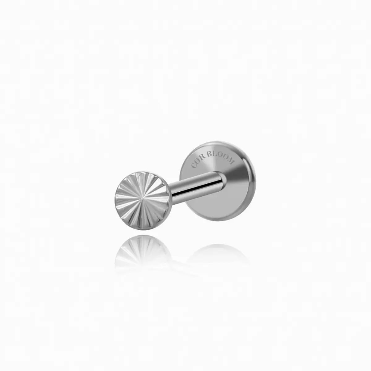 Titanium Mini Round Disc Piercing Stud