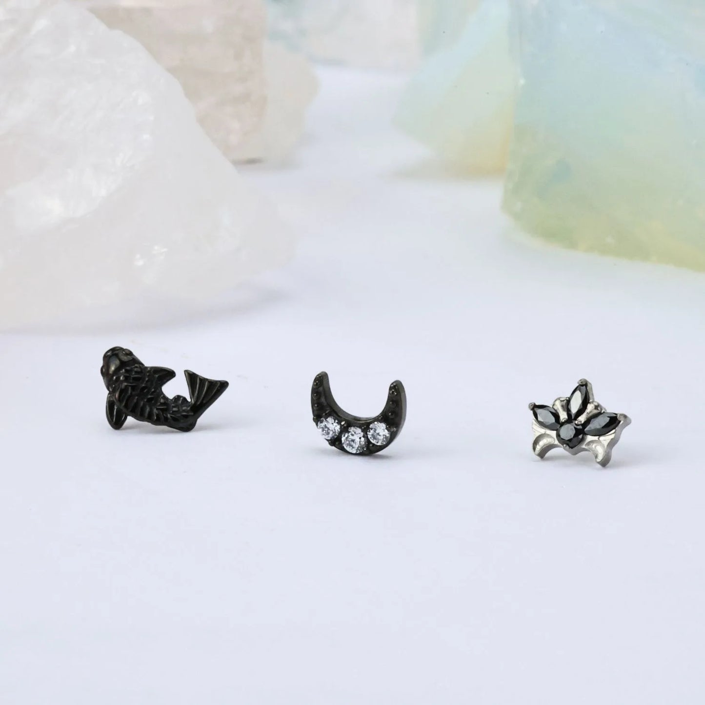 Lucky Carp Flat Back Piercing Stud