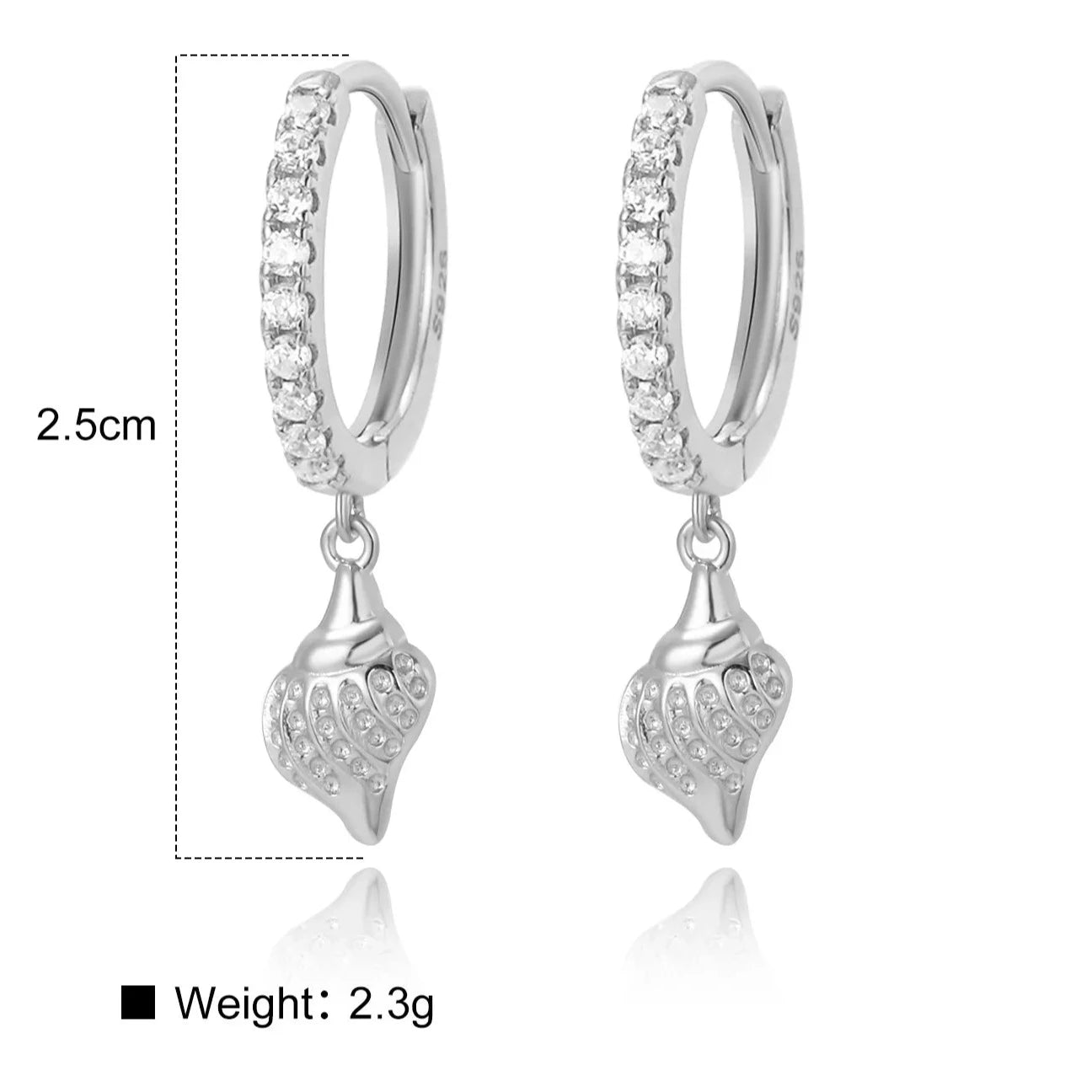 Summer Seashell Hoop Earring