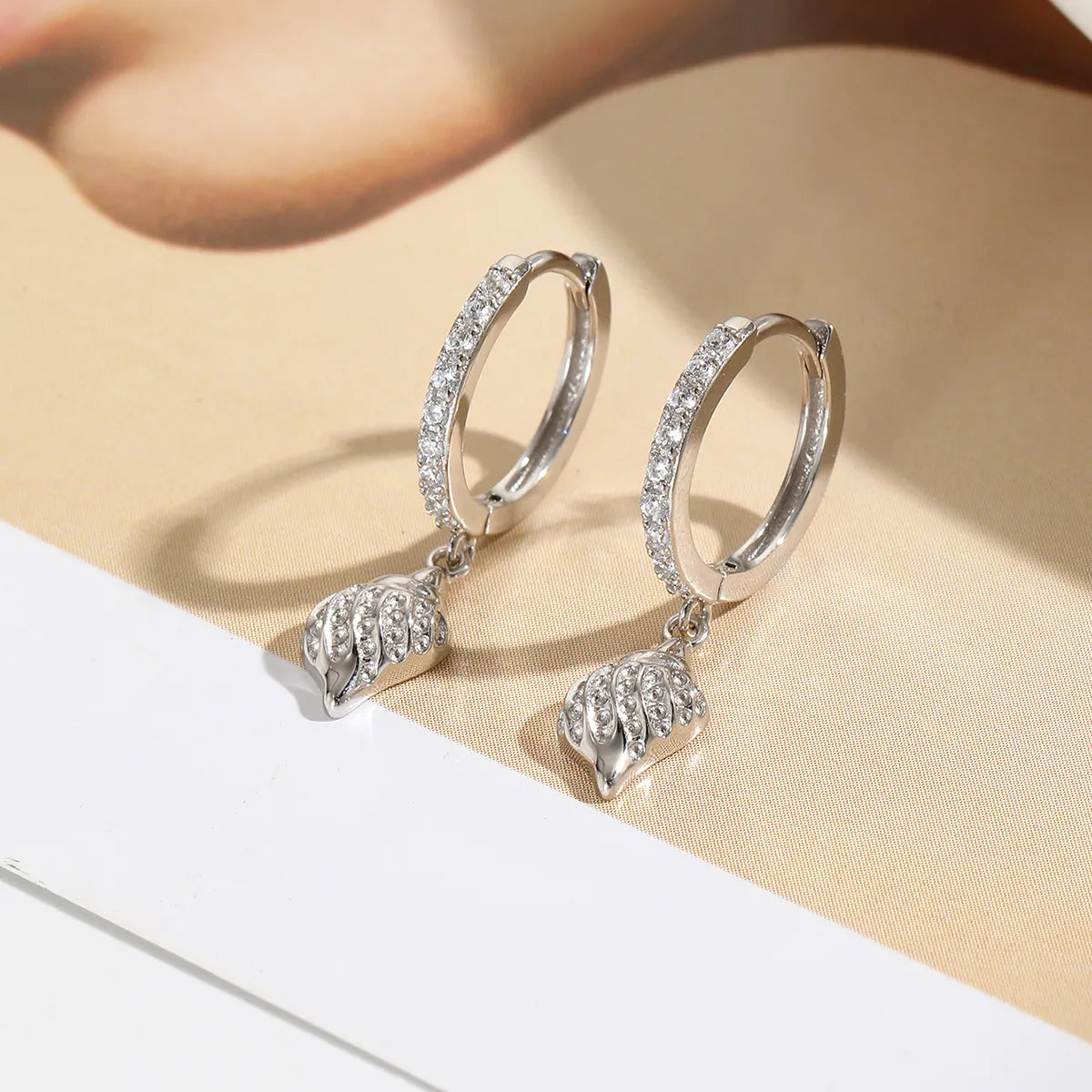 Summer Seashell Hoop Earring