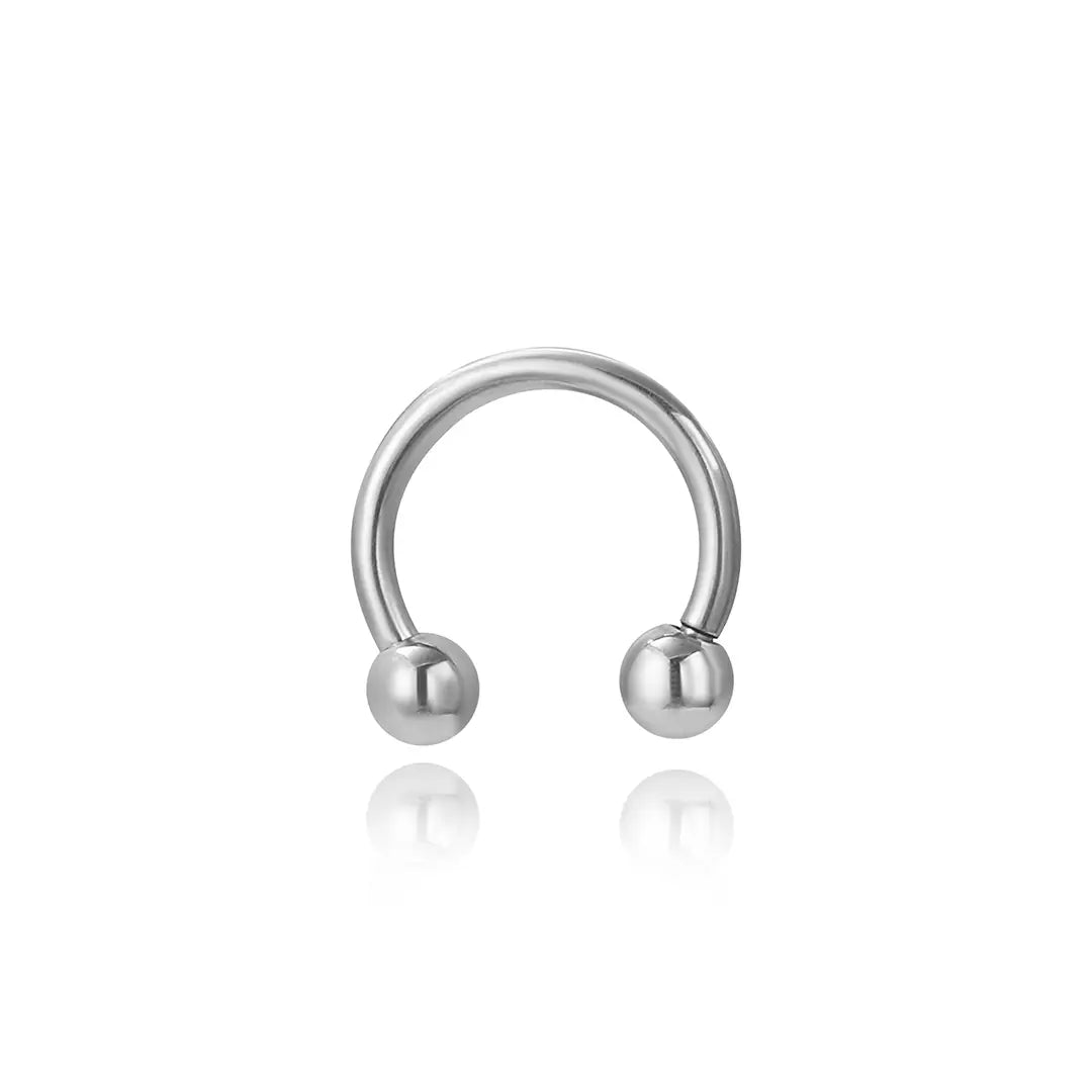 Titanium Basic Circular Horseshoe Barbellse