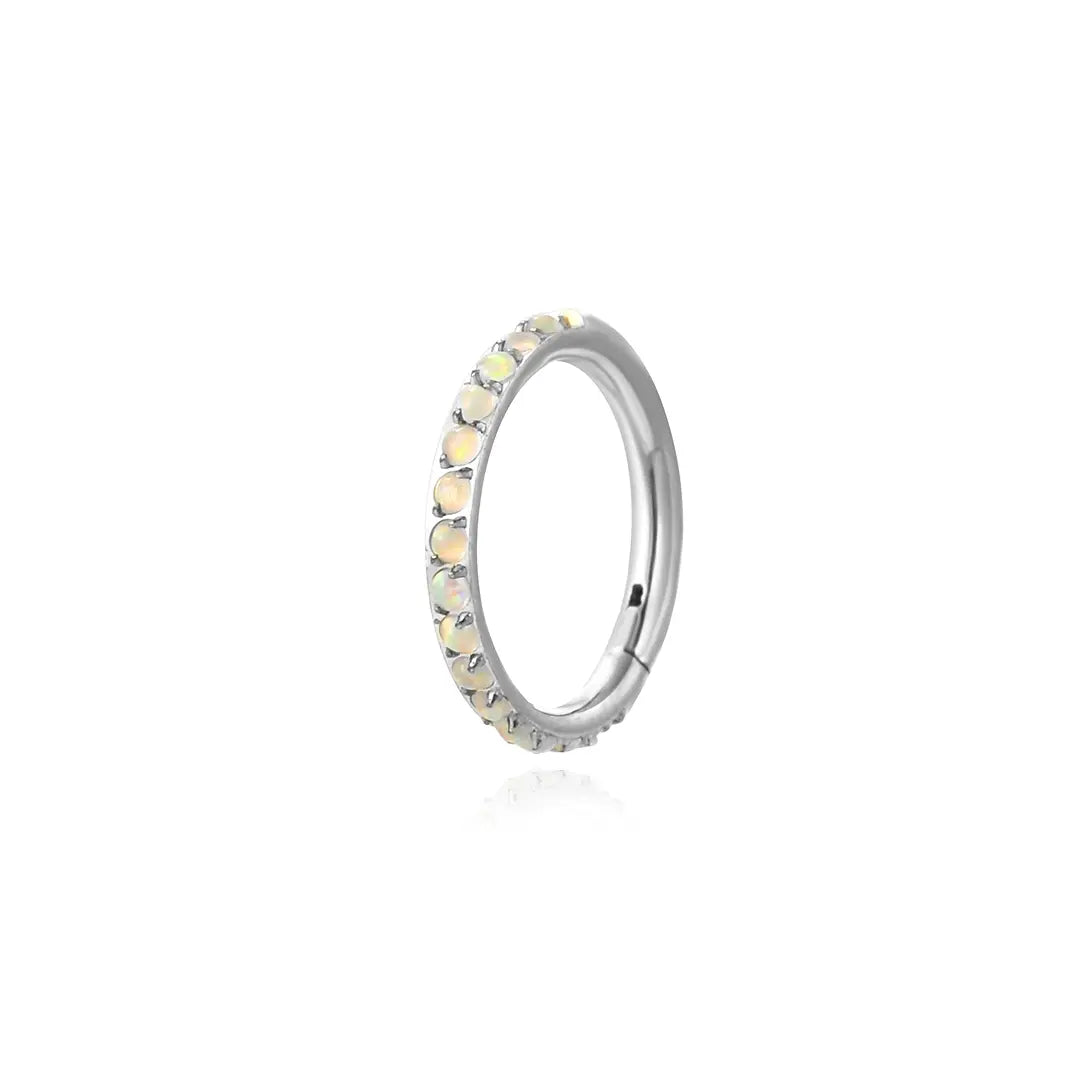 Implant Grade Titanium White Opal Cartilage | Conch Hoop