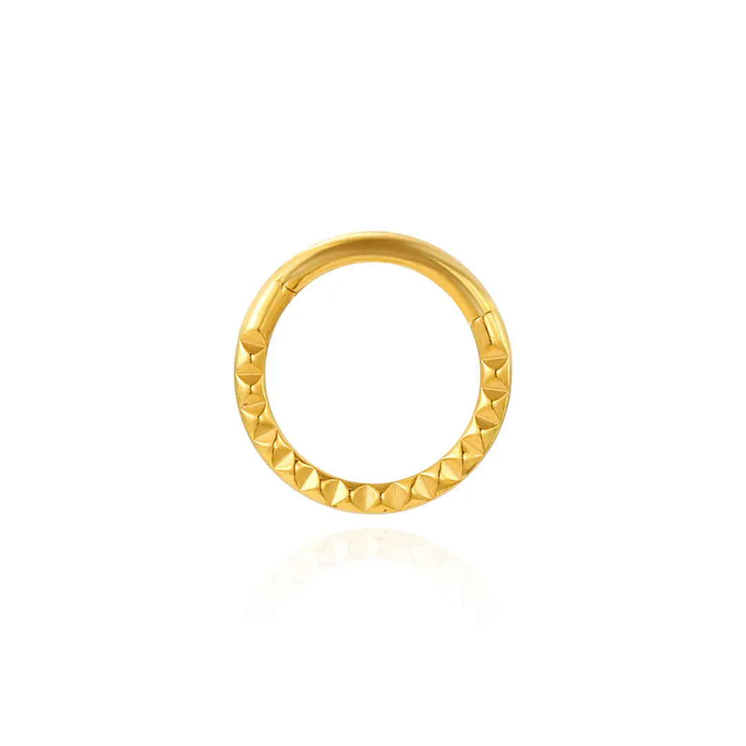 Titanium Basic Geometric Hinged Hoop • Septum Ring