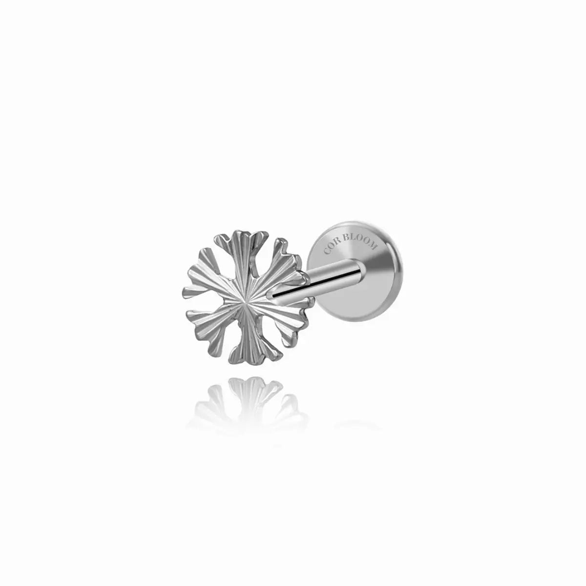 Titanium Snowflake Piercing Earring