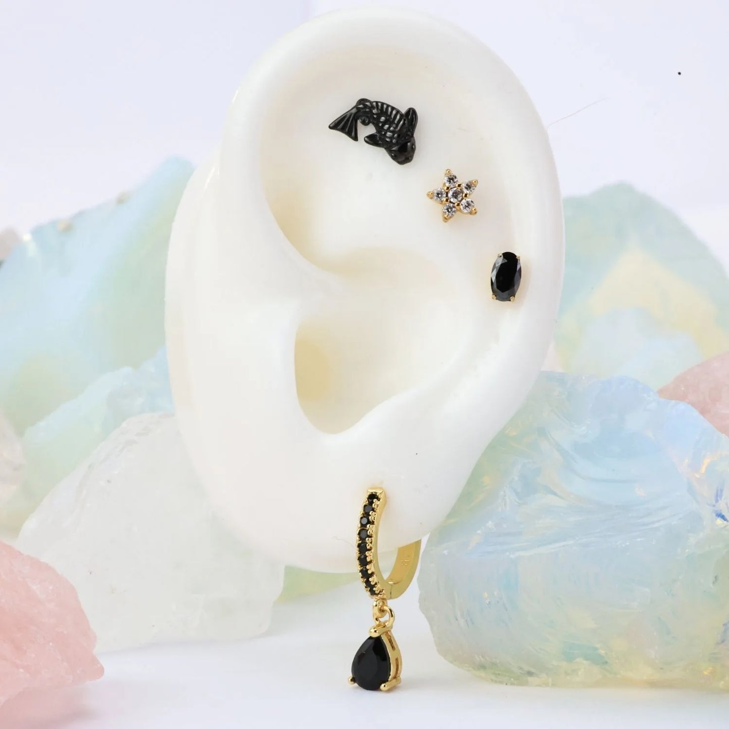 Lucky Carp Flat Back Piercing Stud