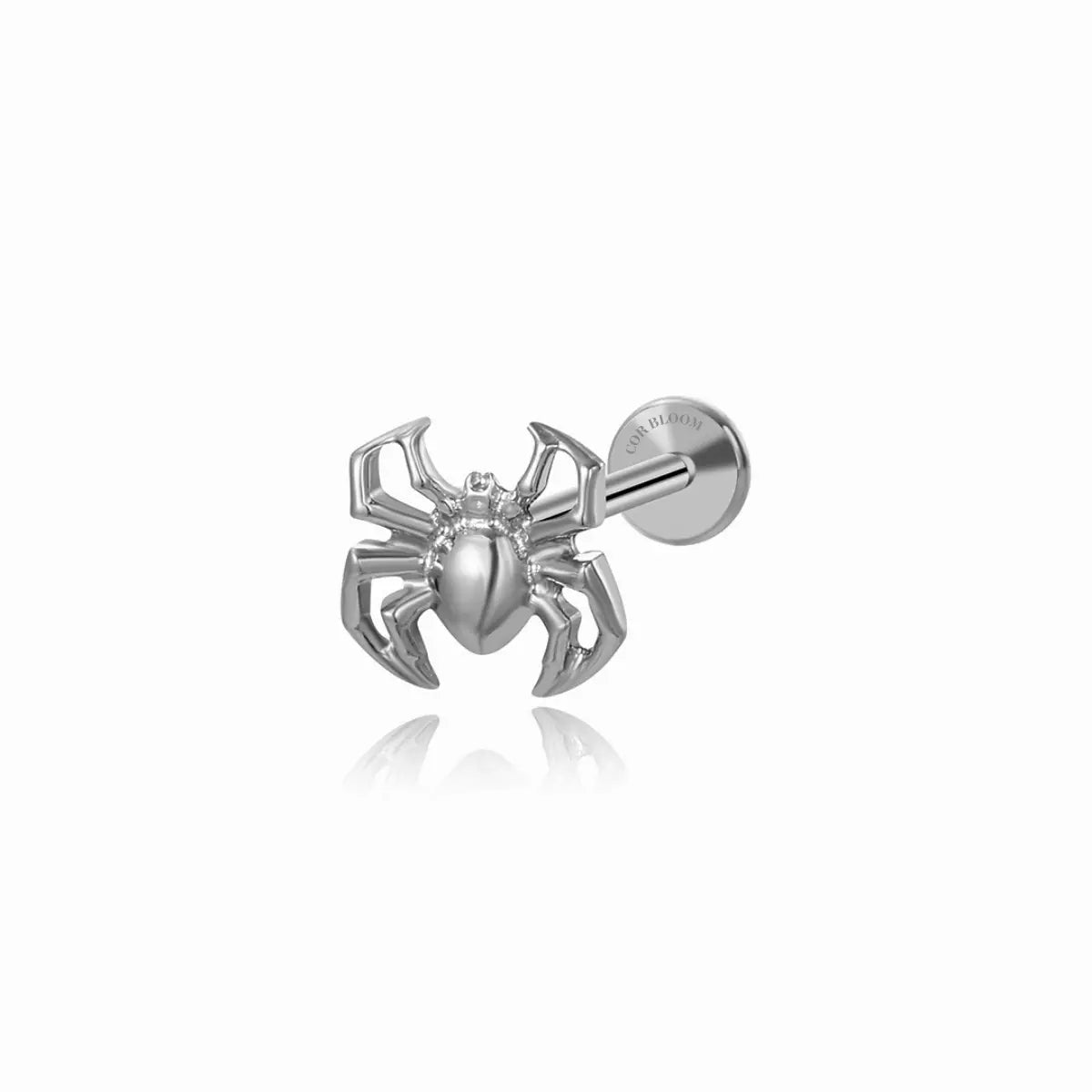 Titanium Statement Spider Piercing Earring