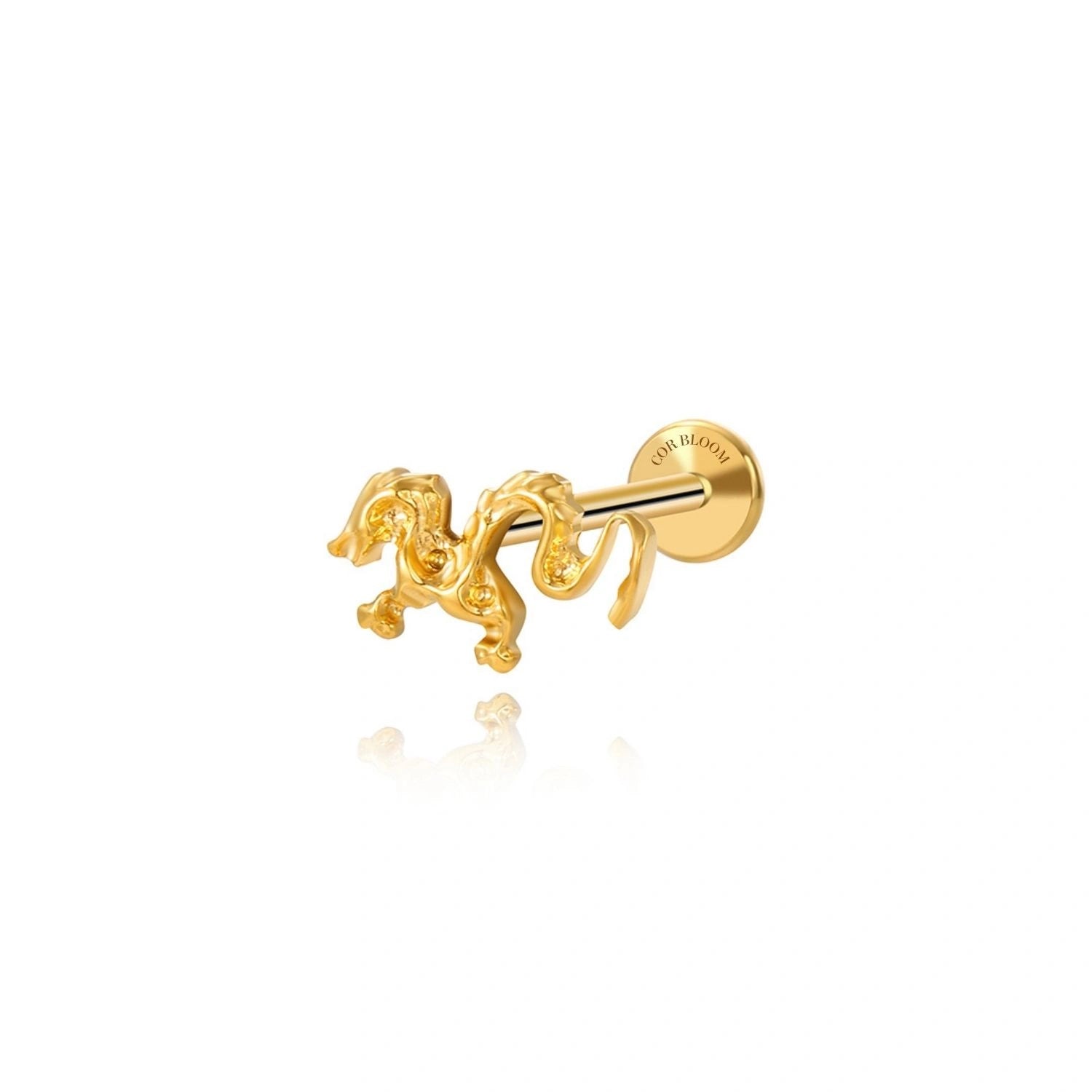 Titanium Dragon Piercing Stud