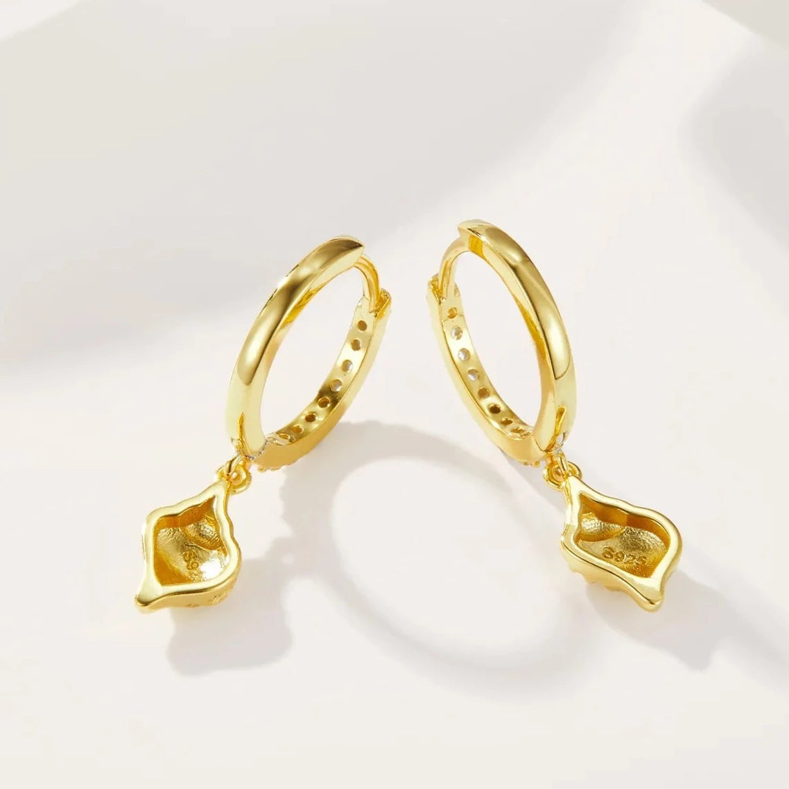 Summer Seashell Hoop Earring