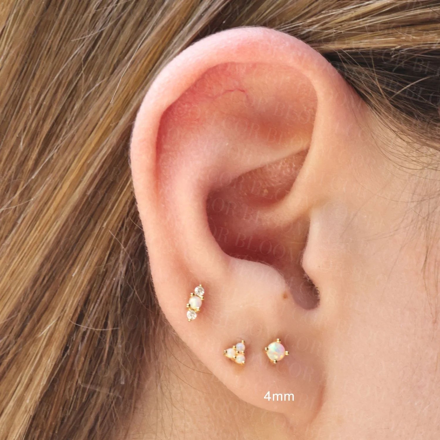 Hera Opal Labret Piercing Stud