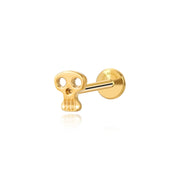 Titanium Zoe Skeleton Head Piercing Stud