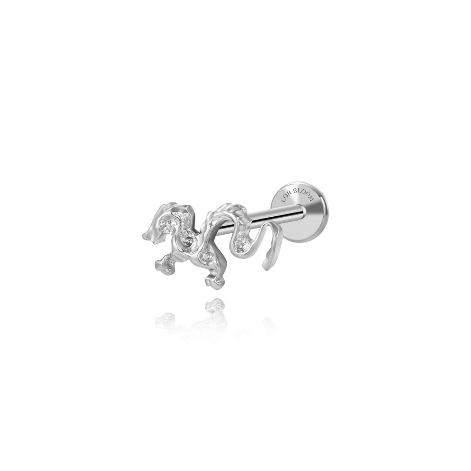 Titanium Dragon Piercing Stud