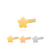 Solid Titanium - Flower Shape - Back Post