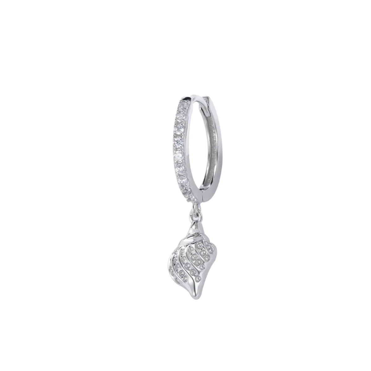 Summer Seashell Hoop Earring