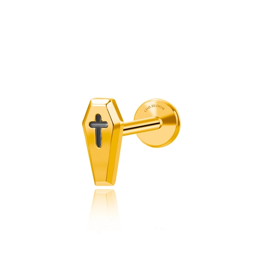 Titanium Magic Coffin Piercing Earring