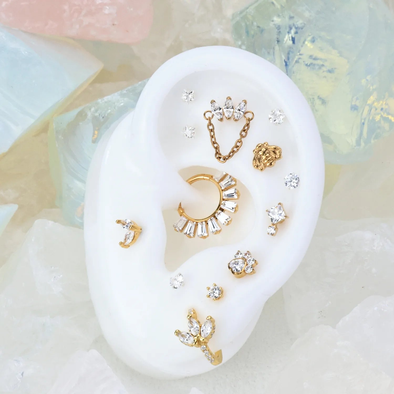 Two-Petal Flat Back Stud