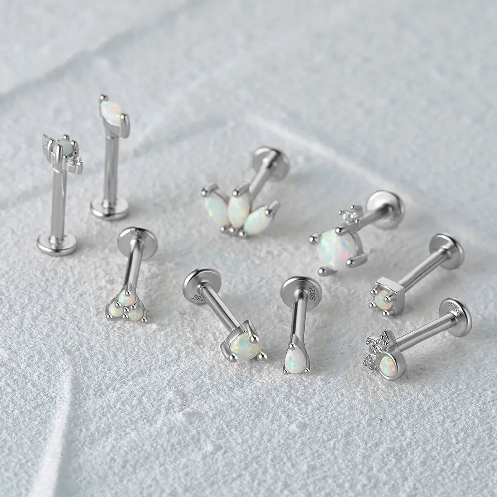 Pera Opal Labret Piercing Stud