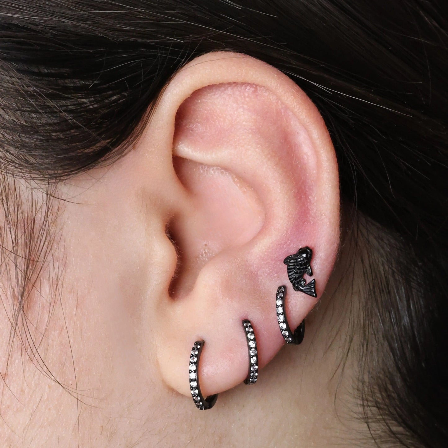 Lucky Carp Flat Back Piercing Stud