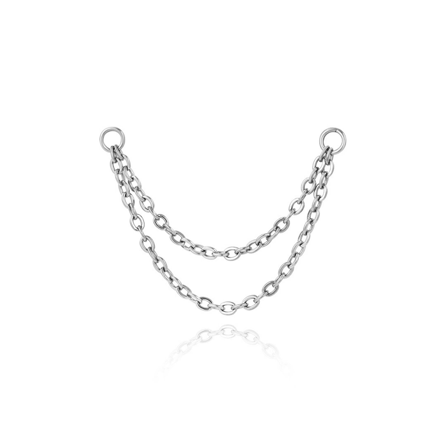 Titanium Duo Chain Attachment • Cartilage Dangling Chain