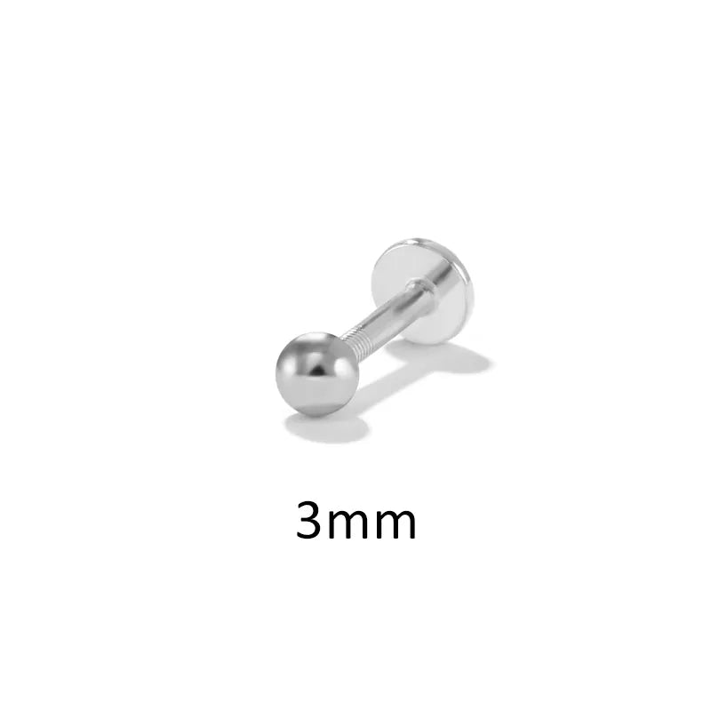 Titanium Essential Flat Back Piercing Stud (16G)