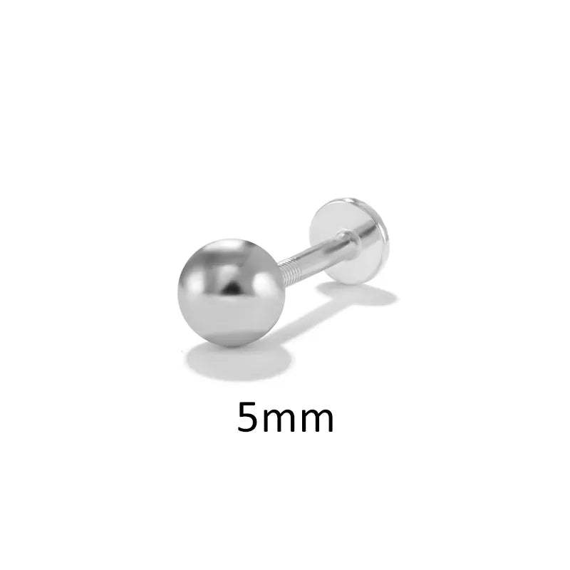 Titanium Essential Flat Back Piercing Stud (16G)