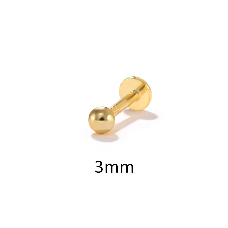 Titanium Essential Flat Back Piercing Stud (16G)