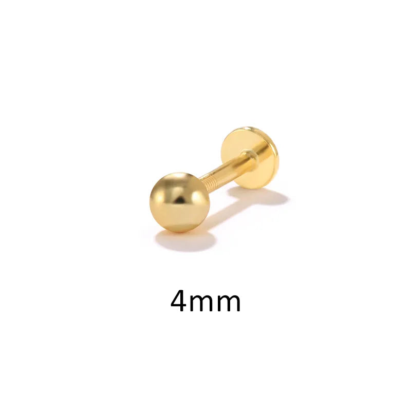 Titanium Essential Flat Back Piercing Stud (16G)