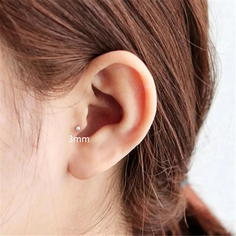 Titanium Essential Flat Back Piercing Stud (16G)