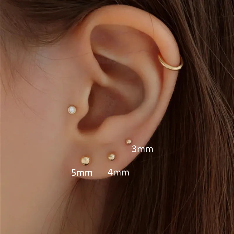 Titanium Essential Flat Back Piercing Stud (16G)