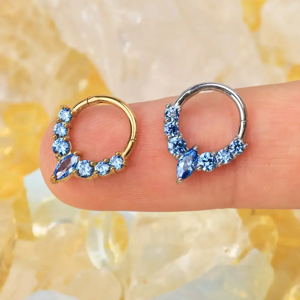 Genesis Iceberg Sapphire Marquise Clicker