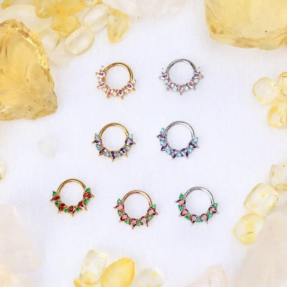Dakota Pear Northern Light Gemstone Clicker