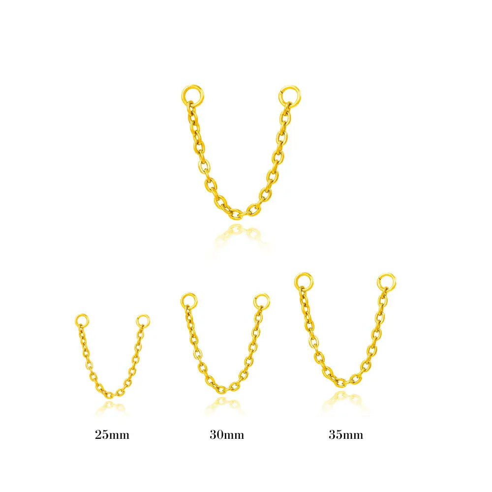 Titanium Basic Chain Attachment • Cartilage Dangling Chain